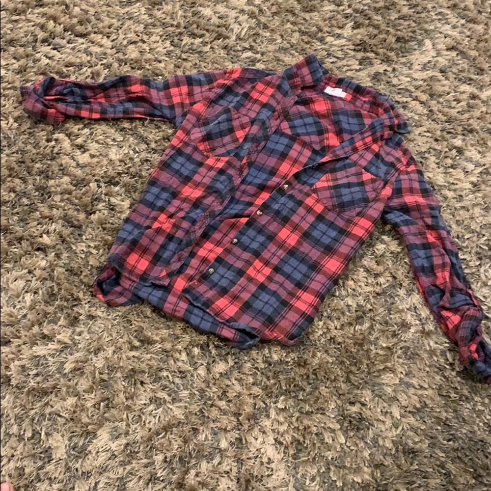 Plaid button up